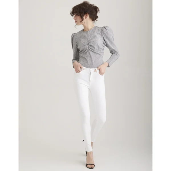 Coj Jeans Lina White Fringe