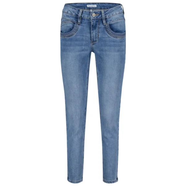 Red Button Jeans Sissy Stone Used & Embroidery