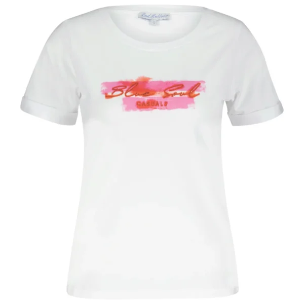 Red Button Jeans Tee Temmy aquarel print Cyclaam