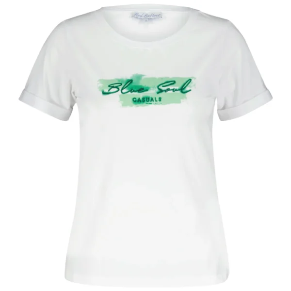 Red Button Jeans Tee Temmy aquarel print Summer Green